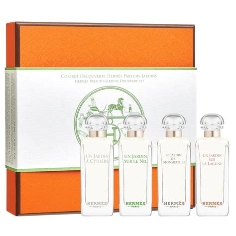 hermes garden series perfume|Hermes parfums jardins discovery set.